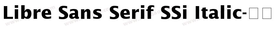 Libre Sans Serif SSi Italic字体转换